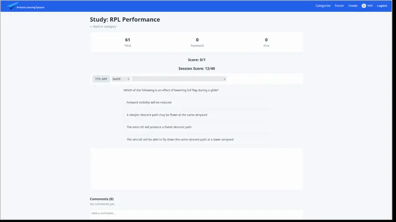 Demo of Aviation Learning Systems